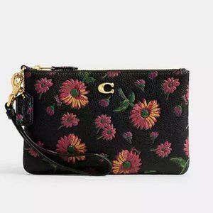 COACH Floral Wristlet